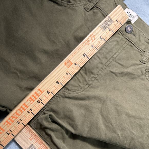 Flint & Tinder Straight Fit Pants Mens 36x34 Green Professional Office - Picture 10 of 12